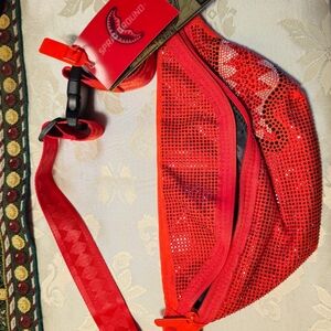 Red Sequin Fanny Pack